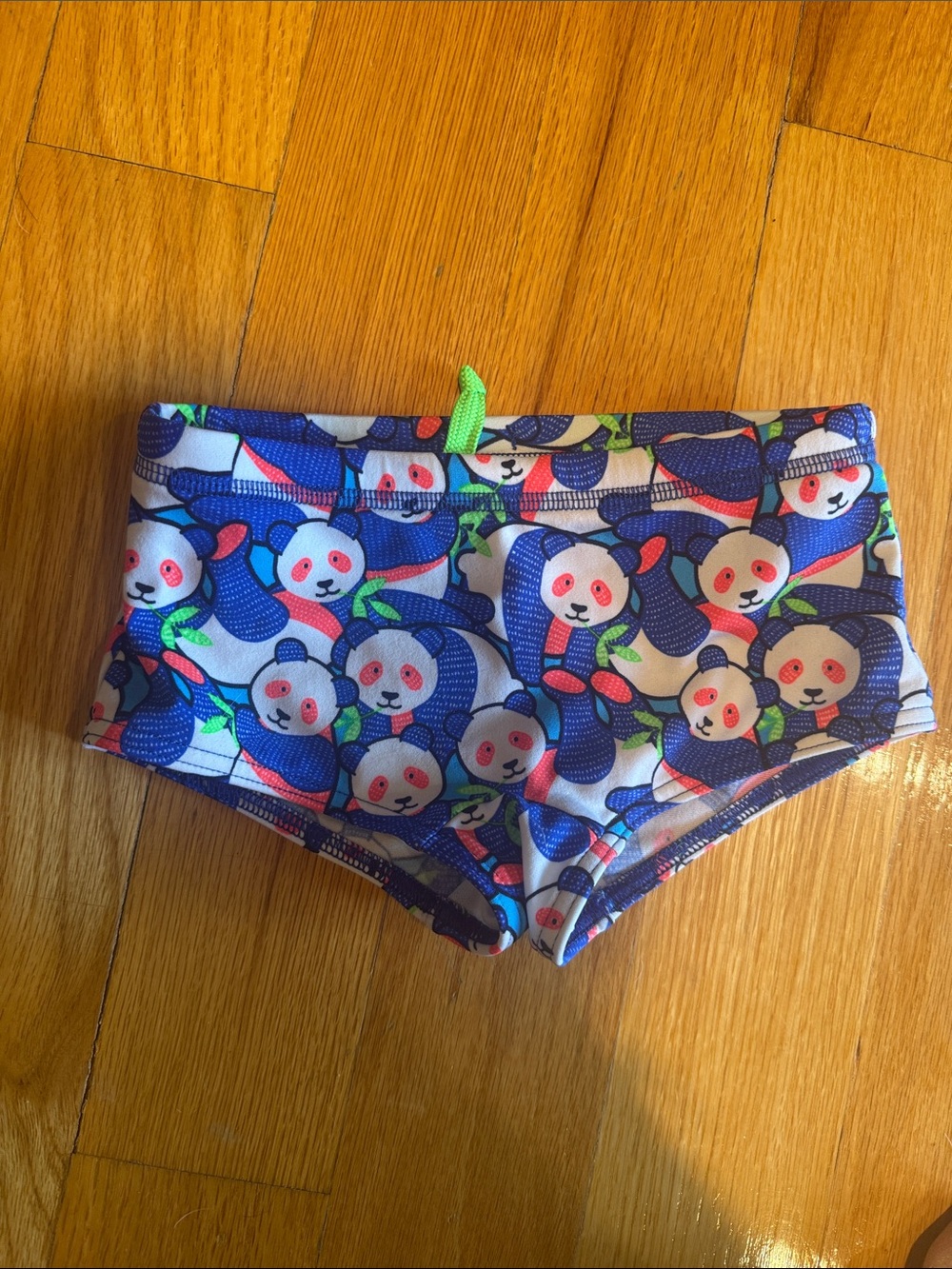 Funky trunks youth panda swim trunks. Size 5T